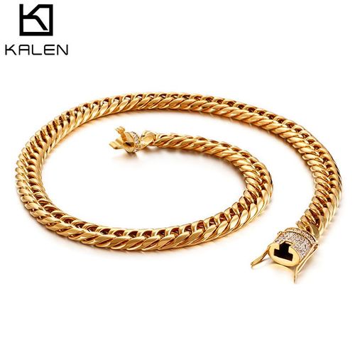 Collier Pour Homme En Acier Au Titane Créatif Brut Et Dominateur Lvn314