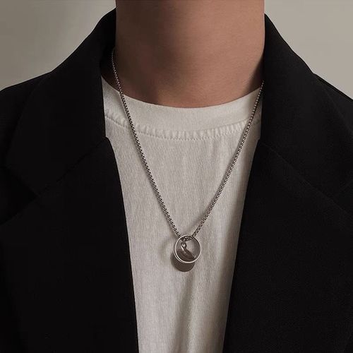 Wang Yibo Collier En Acier Titane Hommes Et Femmes Été Ins Hip Hop Marée Cool Clavicule Chaîne Sens De La Décoration Lvn529