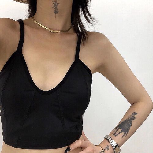 Ins Harajuku Collier Femme Marée Clavicule Chaîne Street Dance Plat Serpent Os Chaîne Collier Court Lvn640