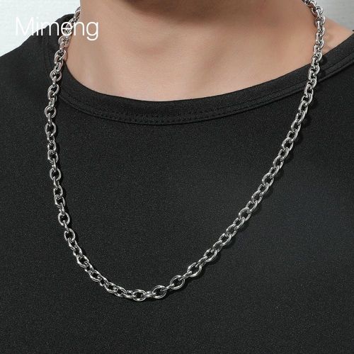 Collier En Acier Inoxydable Ins Design Collier En Acier Au Titane Hip Hop Lvn969