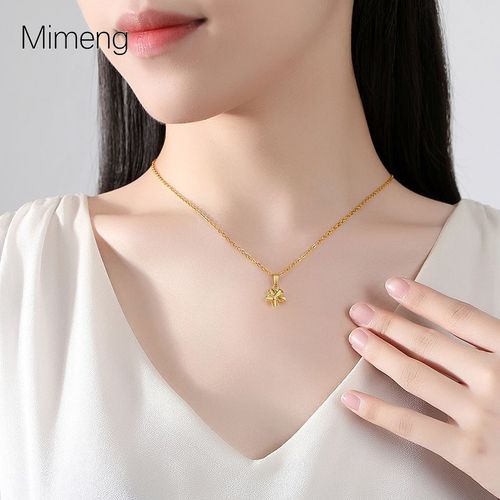 Collier Pendentif Fleur De Diamant Vintage Cuivre Plaqué Or Chaîne De Chandail Chaîne De Clavicule Lvn1032
