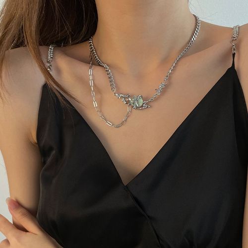Nouveau Collier De Goutte D'eau Verte De Style Chinois Chaîne De Clavicule Féminine Ins Lvn1889