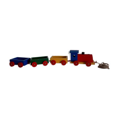 Train En Bois Multicolore