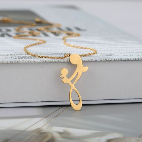 Collier En Acier Inoxydable Maman Et Enfants Cadeau Pendentif Vacances Lvn2633