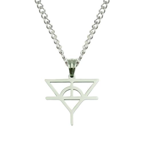 Huachenyu Fleur Symbole Logo Pendentif Hipster Hommes Et Femmes Discothèque Danse Titane Acier Collier Pendentif Lvn3385