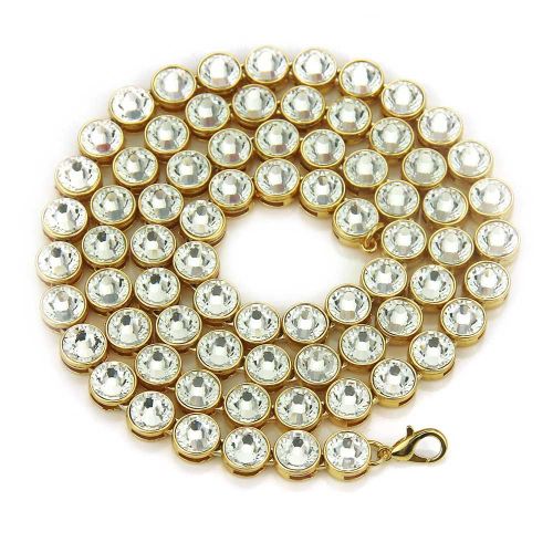 Hip-Hop Gros Diamant Long Collier Hip-Hop Rap Hip-Hop Pour Hommes Lvn3605