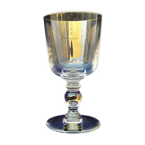 Verre Cristal Saint Louis Modle Manet Filet Or N1 Transparent
