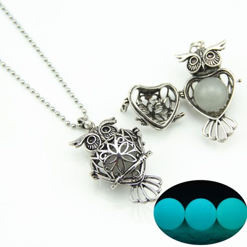 Ebay Collier Fluorescent Collier Pendentif Lumineux Hibou Argent Ancien Lvn3769