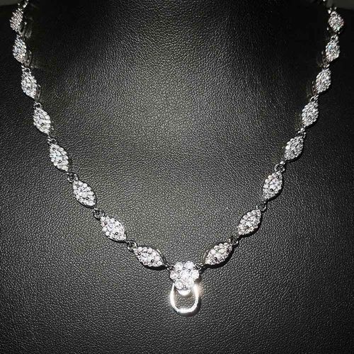 Collier Universel De Diamants Micro-Incrustés Bijoux En Plaqué Or 18 Carats Pour Femmes Couleur Jadéite Trésor Tourmaline Pendentif Boucle Collier Universel Lvn3956