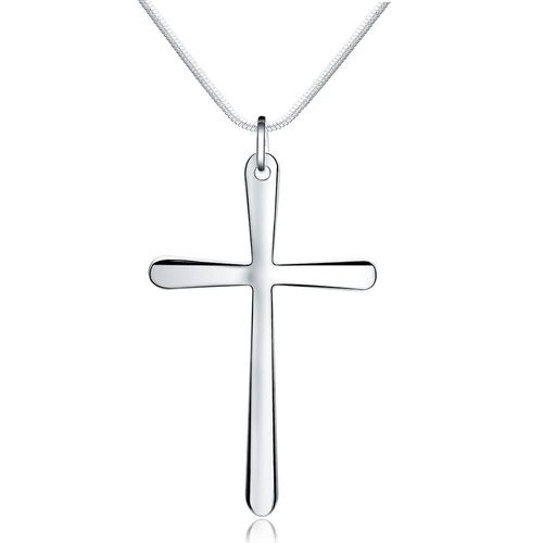 Premier Collier En Alliage Croix En Or Blanc Lvn4148