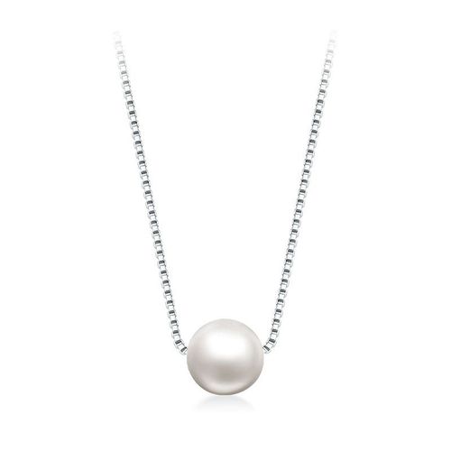 Collier De Chaîne De Clavicule De Petite Perle Femelle Petit Pendentif De Perle Unique De Jour De Fille Douce Fraîche Lvn4388