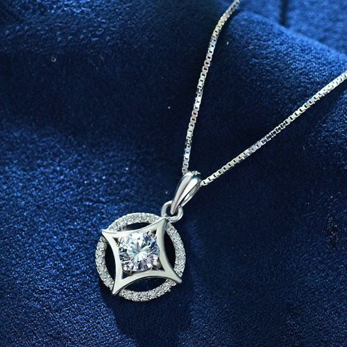 Collier Étoile Gardienne Zircon Incrusté Plaqué Argent Chaîne Clavicule Femme Courte Une Pièce Lvn4709