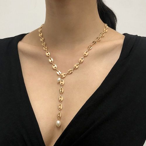 N8118 Collier De Nez De Cochon Créatif Collier De Clavicule Gland Perle Femme Lvn6054