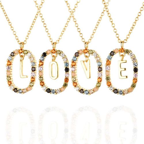 Pendentif Lettre Arbre De Vie En Forme De O 26 Collier Lettre Diamant Anglais Femmes Lvn6230