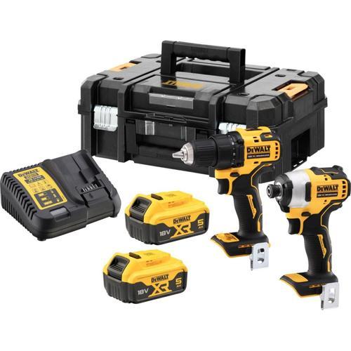 Pack Dewalt DCK2061P2T perceuse à Percussion DCD708 + visseuse à choc DCD809