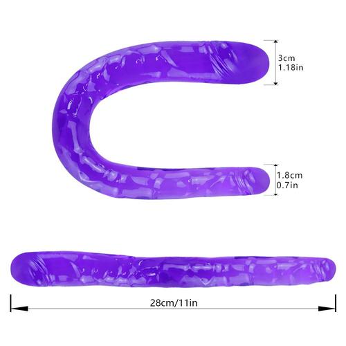 Double tête réaliste gode long jeu anal pour femmes hommes couple terminé  gode flexible gros pénis jouet sexuel adulte pour lesbienne -  GS46-violet,sex toy?s femme clitoridien | Rakuten