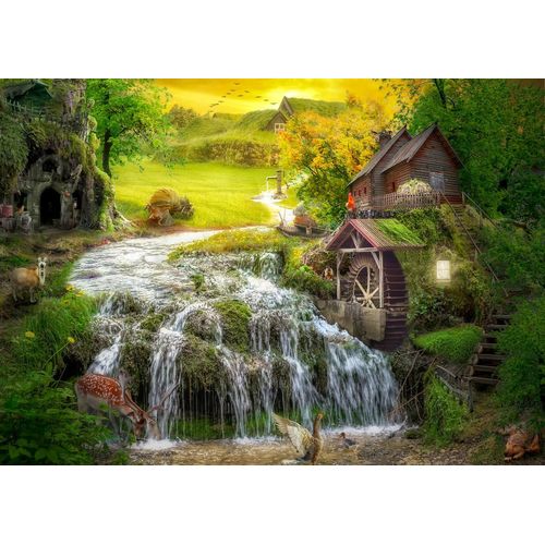 A Log Cabin By The Magic Creek - Puzzle 1000 Pièces