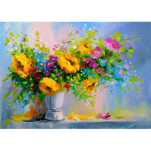 Bouquet Au Fleurs Jaunes - Puzzle 1000 Pièces