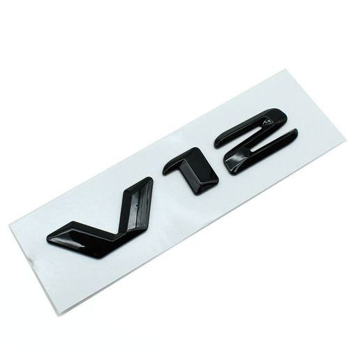 Convient Pour Les Étiquettes Latérales Mercedes-Benz V12, Les Nouveaux Logos De Voiture Modifiés De La Classe S S400, L¿Étiquetage De Déplacement De La Plaque D¿Aile S600 (Noir)
