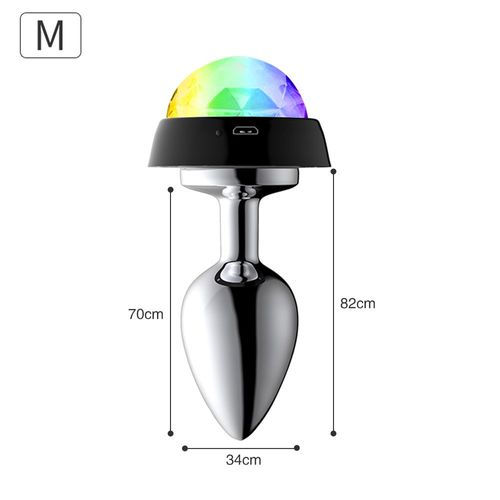 Commande Vocale Led Métal Anal Plug Télécommande Anal Vibromasseur Sex Toys Pour Couples Gode Butt Plug Anal Beads Prostate Massager - Voice Control-366,Sex Toy?S Femme Clitoridien