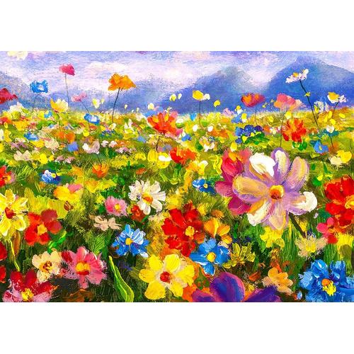 Colorful Flower Meadow - Puzzle 1000 Pièces