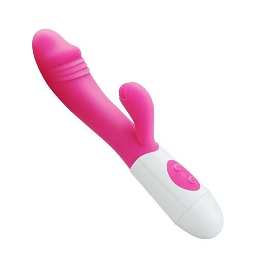 Rabbit Dildo Vibromasseurs Sex Toys Pour Femmes Clitoris Masturbateurs Puissants Silicone 10 Vitesses G Spot Vagin Cock Masseur De Prostate - Rose,Sex Toy?S Femme Clitoridien