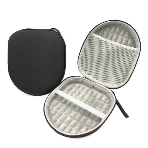 Remplacement Oreillettes en Mousse Coussin d'oreille Coussin pour Audio-Technica JBL Sony CH710N BOSE700 Edifier free pro casque sac boîte de rangement noir (noir extérieur gris intérieur)