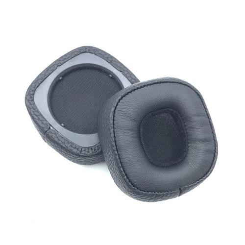 Remplacement Oreillettes en Mousse Coussin d'oreille Coussin pour MARSHALL MAJOR III BLUETOOTH Marshall 3 cuir protéiné noir troisième génération,