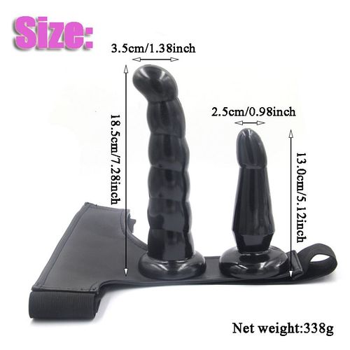 Gode Femme Gode Ceinture Gode Réaliste, Jouets Pour Adultes Gode Ceinture Pour Couples Lesbiens, Gode Pénis Ventouse Pour Homme - Sans Vibromasseur Noir,Sex Toy?S Femme Clitoridien