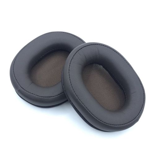 Remplacement Oreillettes en Mousse Coussin d'oreille Coussin pour Audio-Technica ATH-MSR7 b DSR7BT MSR7NC MSR7SE Cache-oreilles LR en relief d'origine Marron foncé