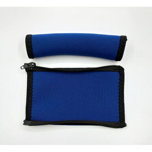 Remplacement Oreillettes en Mousse Coussin d'oreille Coussin pour SONY MDR-100AAP 100A H600A Couverture de faisceau de tête en coton, bleu