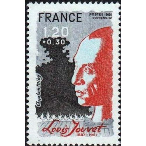 Timbre France 1981 Oblitéré Louis Jouvet (1887-1951) 1.20 Yt2149