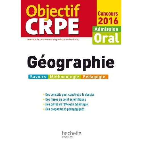 Géographie - Admission Oral