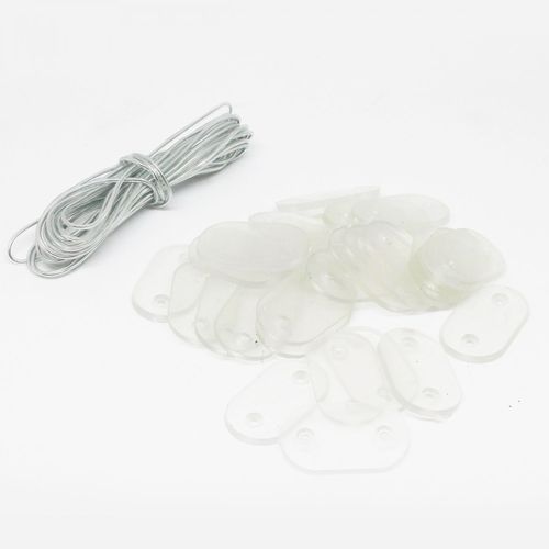 Linxor - Lot De 10 Kits De Fixation Pour Brise Vue - Transparent