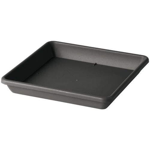 DEROMA SOUCOUPE CARRE POUR POT DE FLEURS DAY R ANTHRACITE - COLORIS GRIS ANTHRACITE - 33CM