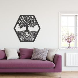 Décoration Murale En Métal - Arbre De Vie (V.03