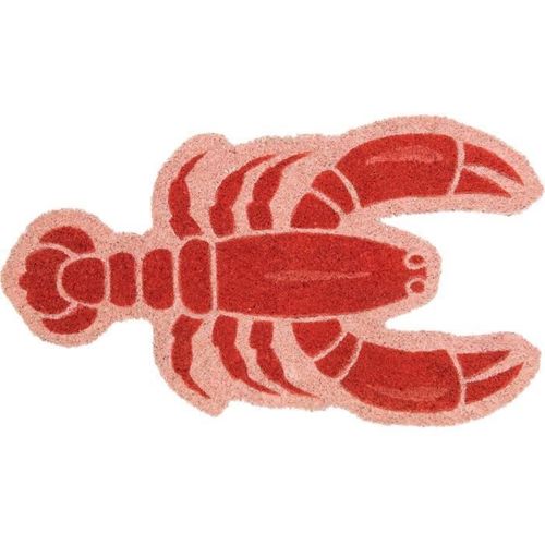 Paillasson D'extérieur "Homard" En Noix De Coco Avec Support Antidérapant En Pvc. Dimensions: 70 Cm X 40 Cm X 1,5 Cm - Fisura