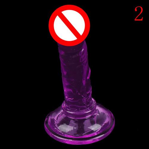 1 Pcs Nouveau Érotique Doux Gelée Gode Réaliste Bullet Vibrateur Anal Gode Sangle Sur Grand Pénis Ventouse Jouets Pour Femme Adulte - As Pic-200572146