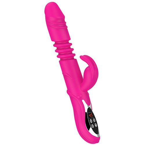 Tao Qitescope Gode G Spot Vibromasseur Poussée Rotative Masturbation Féminine Pour Vagin Marchandises Lapin Clitoris Adulte Sextoy - Rose Rouge