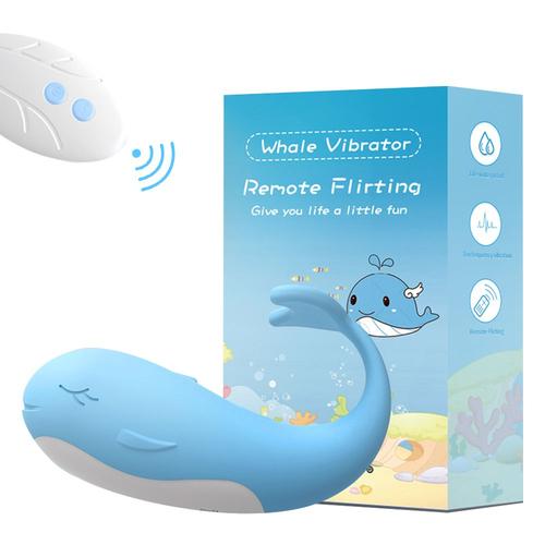 Jouet Sexuel Féminin Masturbateur Chauffant Oeuf Vibrant Stimulateur Vibrateur Télécommande Sans Fil Danse Petite Baleine Vibrateur - A