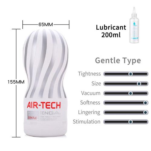 Tenga Air-Tech Masturbateurs Mâle Réutilisation Vagin Silicone Chatte Cul Fellation Vide Masturbation Coupe Adulte Japonais Silicone Sex Toys - Ath-001w Avec Lubrifiant,Sex Toy?S Femme Clitoridien