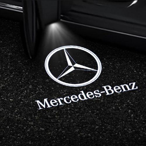 2 Pcs Car Logo Projection Led Projecteur Pour La Lumière De Bienvenue Pour Mercedes-Benz Classe C W203/Slk/Clk/Slr Maybach-Original Logo