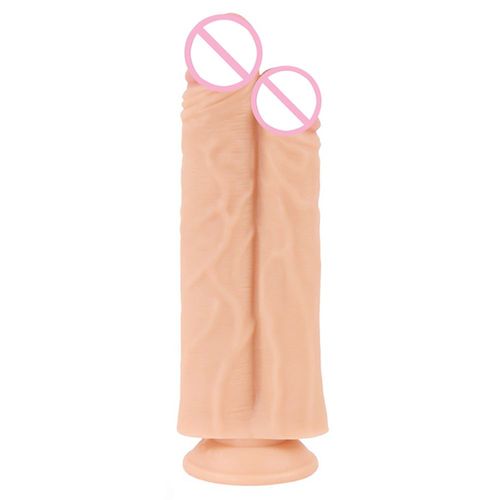 27cm * 8cm Godes Doubles Réalistes Surdimensionnés Peau Douce Sentiment Énorme Pénis Épais Phallus Grosse Bite Sex Toys Pour La Masturbation Féminine - Chair