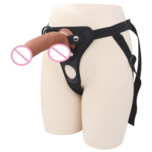 Strap-On Réaliste Pénis Gode Pantalon Sex Toys Pour Femmes Hommes Womengay Strapon Harnais Ceinture Adulte Jeux Énorme Adulte Jouets - D004 Ensemble
