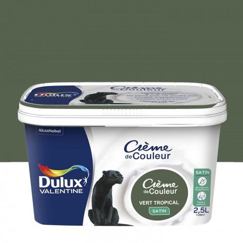 Peinture Crème De Couleur Vert Tropical Finition : Satin | 2,5 L