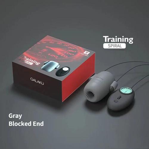 Galaku Extreme Speed Glans Penis Training Long Lasting Vibrator Dildo Silicone Vagin Adult Blowjob Masturbators For Men Machine - Speed Grey Spiral