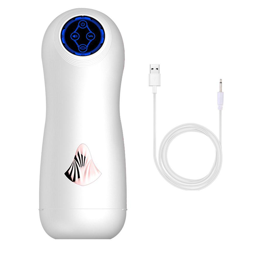 Fellation Sexe Masturbateur Masculin Forte Aspiration Vibromasseur Fausse  Bouche Pour Hommes Gland Sucer Pénis Entraîneur Cock Exerciseur Jouets  Érotiques - Blanc | Rakuten