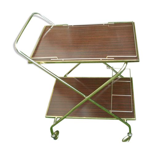 Desserte Roulante Pliante Dore Bois