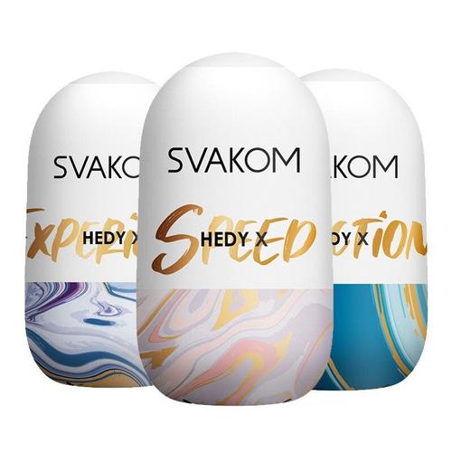 Svakom Oeuf Hommes Masturbateurs Sex Toys, Masturbateurs Masculins Manches Stroker Jouet Adulte Pour Hommes Masturbation Orgasme Plaisir - 3-Pack, Hedy X