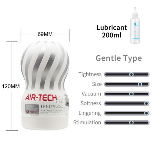 Masturbateurs Tenga Air-Tech Male Reuse Vagin Silicon Pussy Ass Fellation Vide Masturbation Cup Adulte Japonais Silicone Sex Toys - Atf-001w Avec Lubrifiant